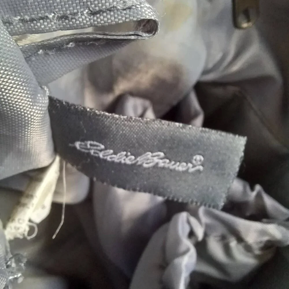 Eddie Bauer First Adventure Diaper Shoulder Bag‎ Heather Grey Black Accents